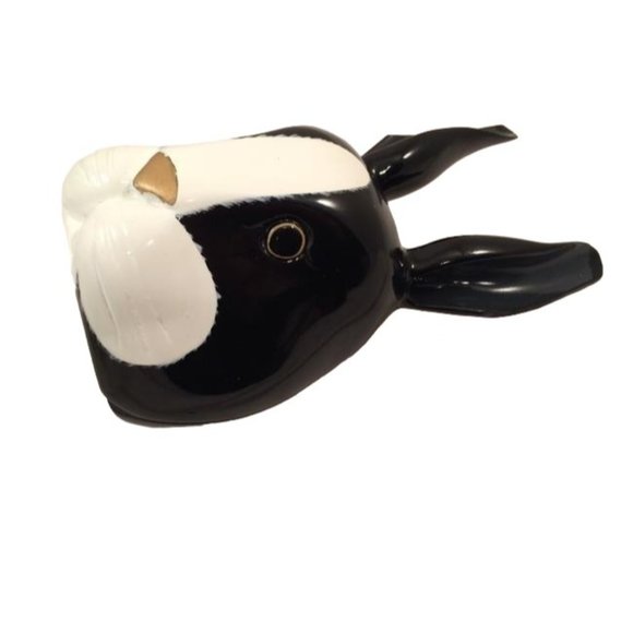 Timmy Woods of Beverly Hills Signed Bag Bunny Black White Clutch Crossbody Purse - Picture 2 of 7